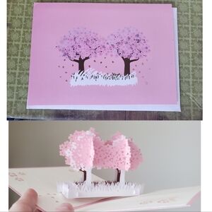 🛍️BUNDLE ONLY ITEM🛍️Pink Cherry Blossom Greeting Card- Blank